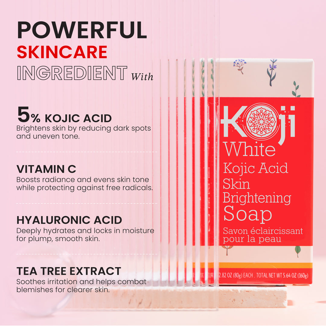 [KOJI WHITE] Kojic Acid Skin Brightening Soap 80g*2