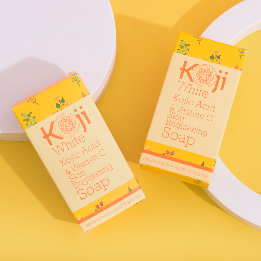 [KOJI WHITE] Kojic Acid & Vitamin C Skin Brightening Soap 80g*2