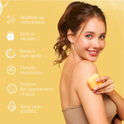 [KOJI WHITE] Kojic Acid & Vitamin C Skin Brightening Soap 80g*2