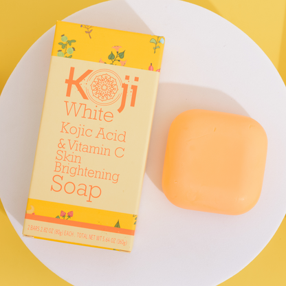 [KOJI WHITE] Kojic Acid & Vitamin C Skin Brightening Soap 80g*2