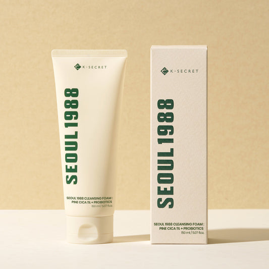 [K-SECRET] SEOUL 1988 Cleansing Foam : Pine Cica 1% + Probiotics 150ML