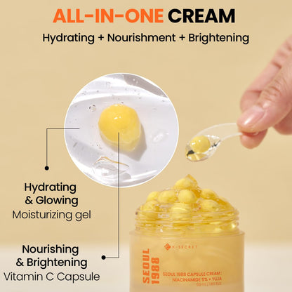[K-SECRET] SEOUL 1988 Capsule Cream : Niacinamide 5% + Yuja 50ml