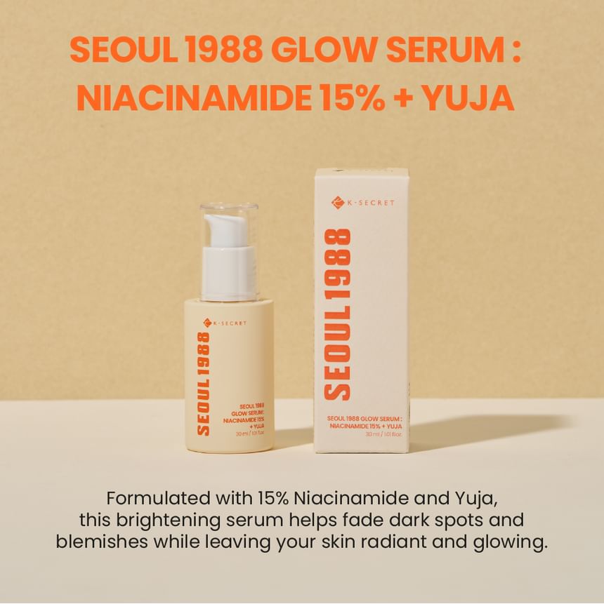 [K-SECRET] SEOUL 1988 Glow Serum : Niacinamide 15% + Yuja 30ml