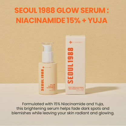 [K-SECRET] SEOUL 1988 Glow Serum : Niacinamide 15% + Yuja 30ml