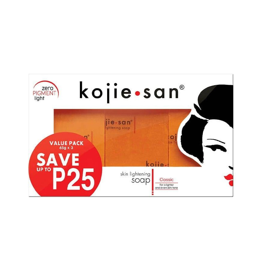 [SECRET WHITE] Skin Lightening Kojic Acid Soap 3 Bars*65g