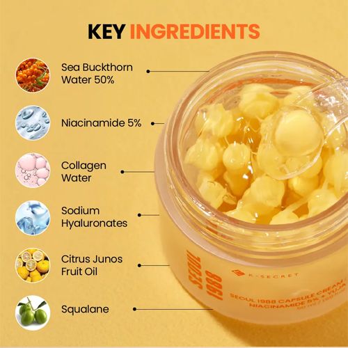 [K-SECRET] SEOUL 1988 Capsule Cream : Niacinamide 5% + Yuja 50ml