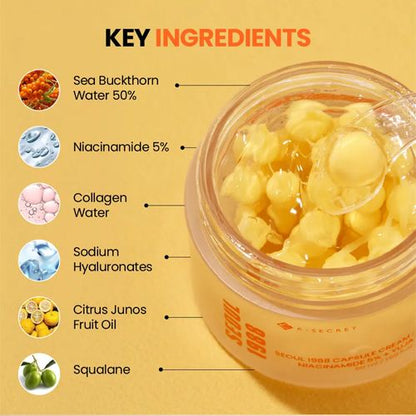 [K-SECRET] SEOUL 1988 Capsule Cream : Niacinamide 5% + Yuja 50ml