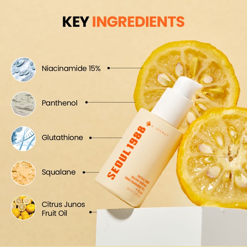 [K-SECRET] SEOUL 1988 Glow Serum : Niacinamide 15% + Yuja 30ml