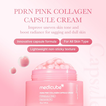 [MEDICUBE] PDRN Pink Collagen Capsule Cream 55G