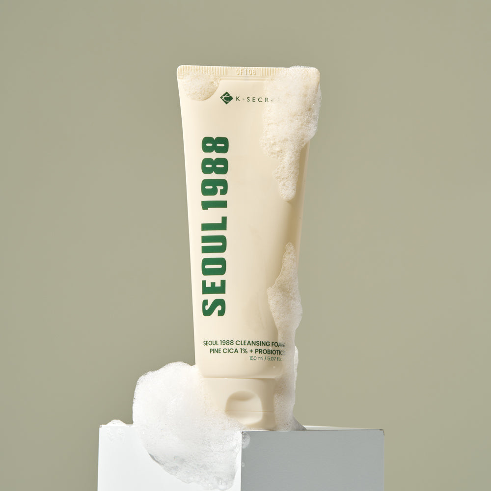 [K-SECRET] SEOUL 1988 Cleansing Foam : Pine Cica 1% + Probiotics 150ML