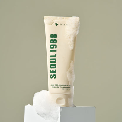 [K-SECRET] SEOUL 1988 Cleansing Foam : Pine Cica 1% + Probiotics 150ML