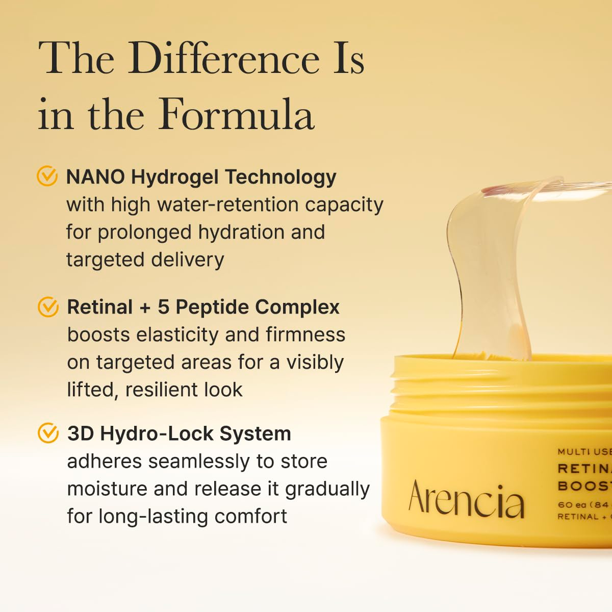 [ARENCIA] Retinal Boosting Eye Mask 60 Patches