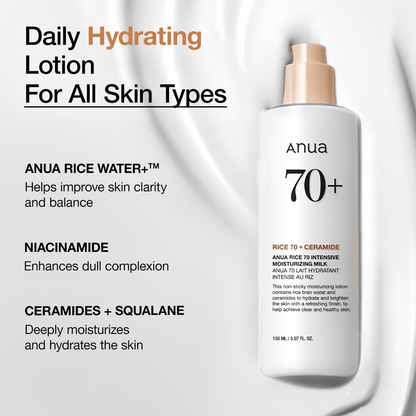 [ANUA] Rice 70 Intensive Moisturizing Milk 150ml