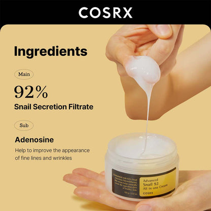 [COSRX] Advanced Snail 92 All In One Cream 100g