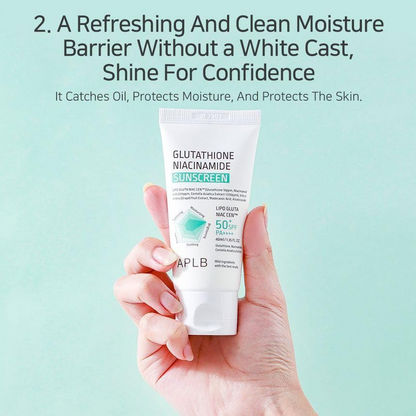 [APLB] Glutathione Niacinamide Sunscreen SPF50+ PA+++ 40ml