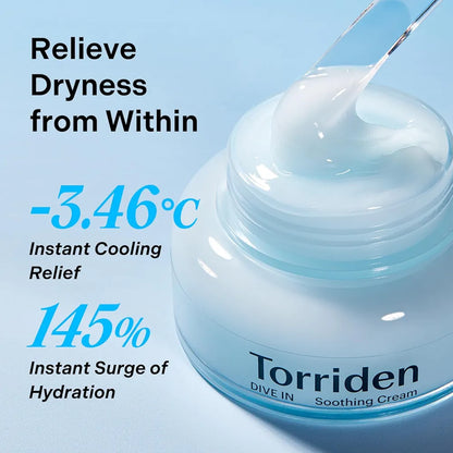 [TORRIDEN] DIVE-IN Low Molecular Hyaluronic Acid Soothing Cream 100ML