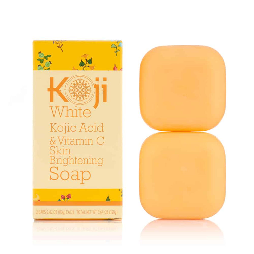 [KOJI WHITE] Kojic Acid & Vitamin C Skin Brightening Soap 80g*2