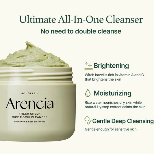 [ARENCIA] Fresh Green Rice Mochi Cleanser 120g