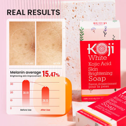 [KOJI WHITE] Kojic Acid Skin Brightening Soap 80g*2