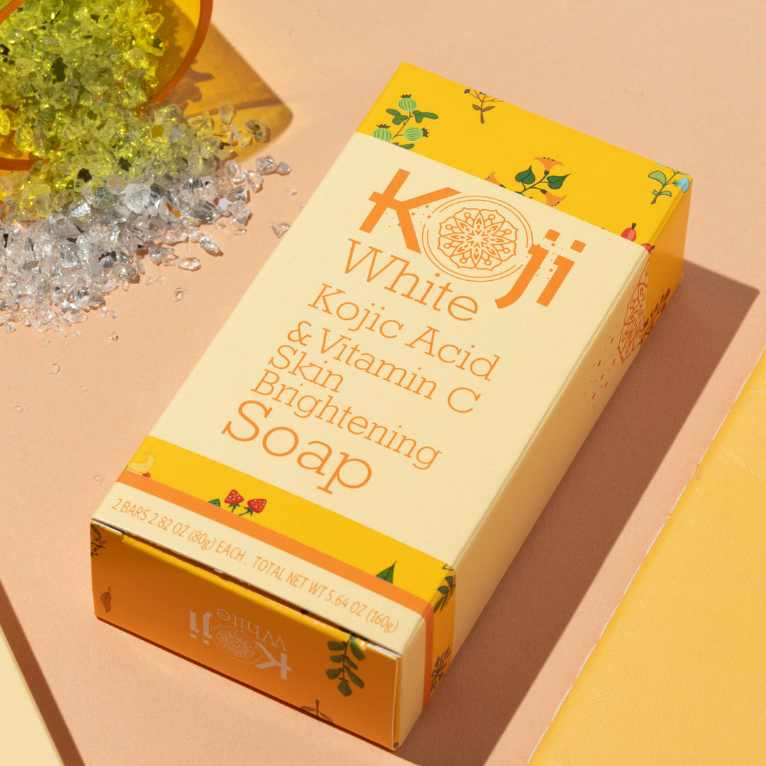 [KOJI WHITE] Kojic Acid & Vitamin C Skin Brightening Soap 80g*2