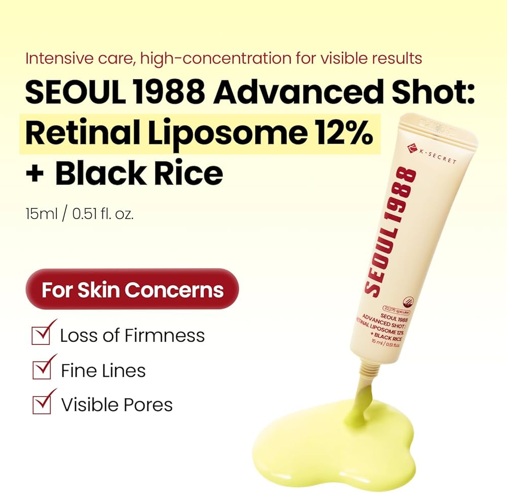 [K-SECRET] SEOUL 1988 Advanced Shot : Retinal Liposome 12% + Black Rice 15ml