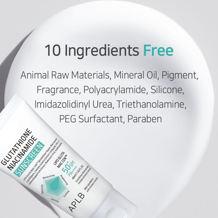 [APLB] Glutathione Niacinamide Sunscreen SPF50+ PA+++ 40ml